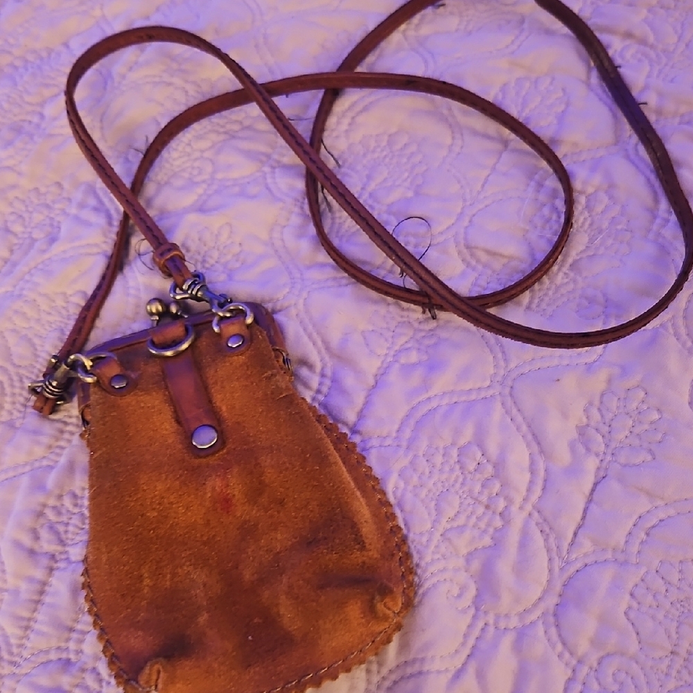 Lucky Brand Brown Leather Coin Purse